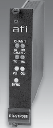 American Fibertek RT-91P88C 10 Bit Video / 2 Ch Audio System 1310 / 1550nm 12dB 4Km Multi-Mode 1 Fiber