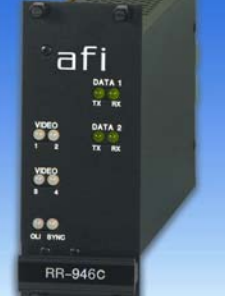 American Fibertek RT-946C 4-Ch 10-Bit Digital Video/ Multi-Protocol Data & CC