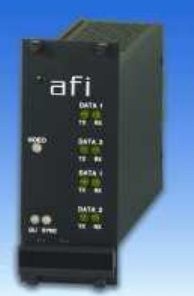 American Fibertek RT-9P9E-SL Ethernet + Alarm Contact Rack Card Tx 21dB Single Mode 40Km 1 Fiber