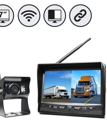 RVS Systems RVS-2CAM-SC-01 540 TVL Backup Camera, 7″ LW Monitor, Loose Wires, Suction Cup Mount