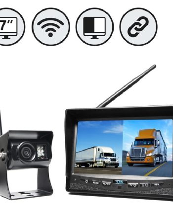 RVS Systems RVS-2CAM-SC-02 540 TVL Backup Camera, Left Side Camera, 7″ LW Monitor, Suction Cup Mount