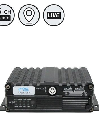 RVS Systems RVS-5500-02 MobileMule 5 Channel Mobile DVR With GPS Tracking, 7″ LED Digital Color Monitor, No HDD
