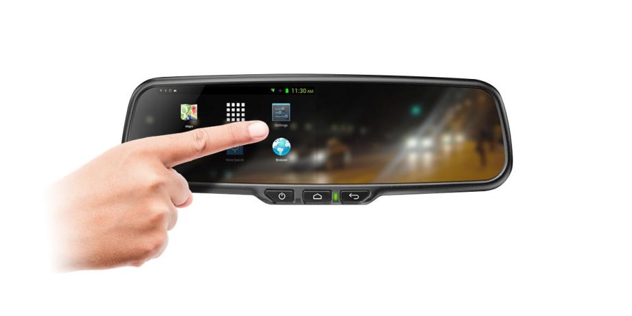 RVS Systems RVS-718-5 G-Series Rear View Replacement Mirror Monitor with 5 inch Android Operated Display
