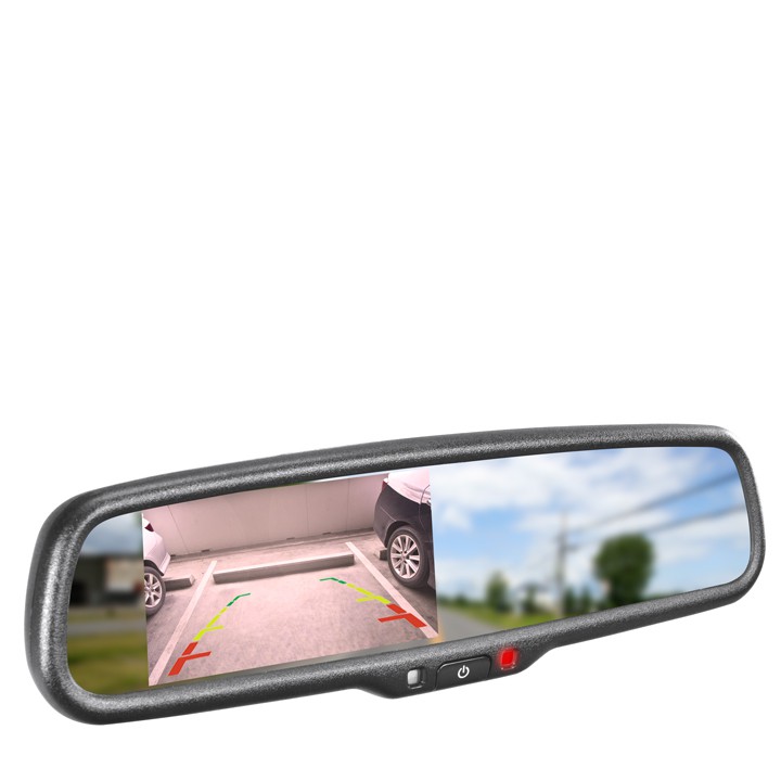 RVS-718-HBB, G-Series Rear View Replacement Mirror Monitor with Built-In  Hidden Dash Camera