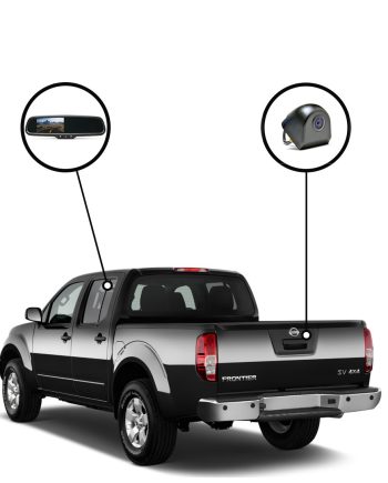 RVS Systems RVS-718520-05 480 TVL Nissan Frontier Mirror Monitor with Sensors, Tailgate Camera, 33ft Cable