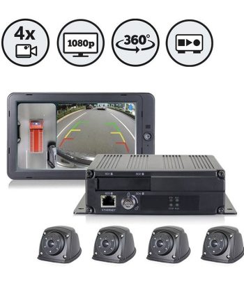 RVS Systems RVS-77555-06 1080p HD 360° Camera System with 10.1″ HD Monitor and Calibration Kit