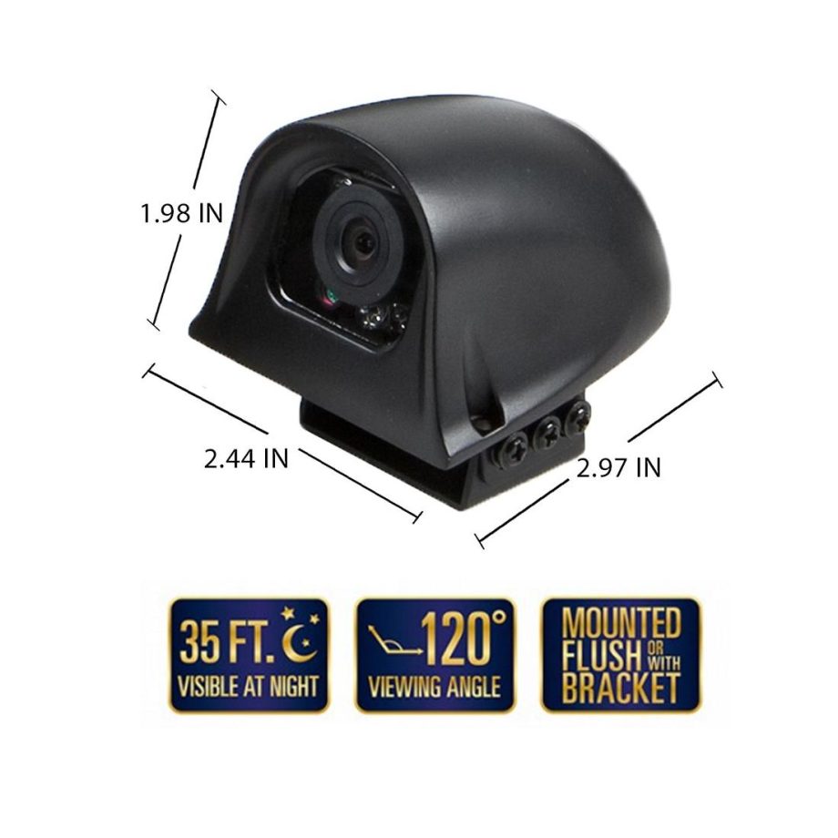 RVS Systems RVS-775613 Blind Spot Backup Camera System, 2.1mm Lens