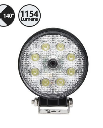 RVS Systems RVS-FLC03-05 Vehicle Flood Light with Backup Camera (Circle), 33′ Cable, RCA Adapter