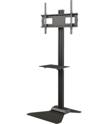 Crimson S631 Floor Stand with Metal Shelf for 37″ to 70″ Displays