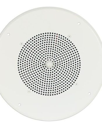 Bogen S86T725PG8UBR Ceiling Speaker Assembly with S86 8″ Cone & Screw Terminal Bridge with Bright White Grille