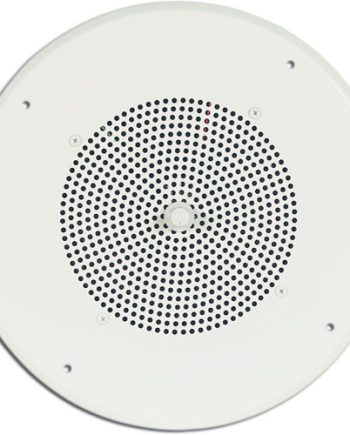 Bogen S86T725PG8WBR Ceiling Speaker Assembly with S86 8″ Cone & Screw Terminal Bridge, Off White