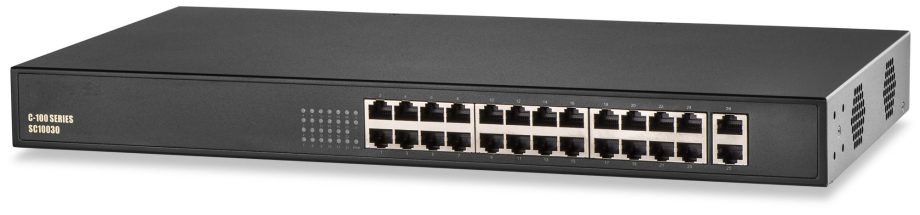 West Penn SC10030 24 Port Fast Ethernet PoE+ Unmanaged Lite Switch