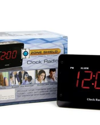 KJB SC80004K Zone Shield 4K Night Vision Clock Radio DVR Camera