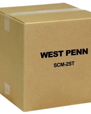 West Penn SCM-2ST 2 Fiber (2-Simplex) ST MM Connector Module, 180º Exit, Light Ivory