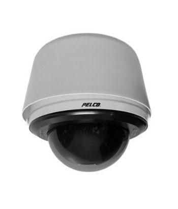 Pelco SD4E23-PG-0-X 540 TVL Pendant Standard Network IP PTZ Camera, Smoked, Light Gray, 23X Lens, PAL