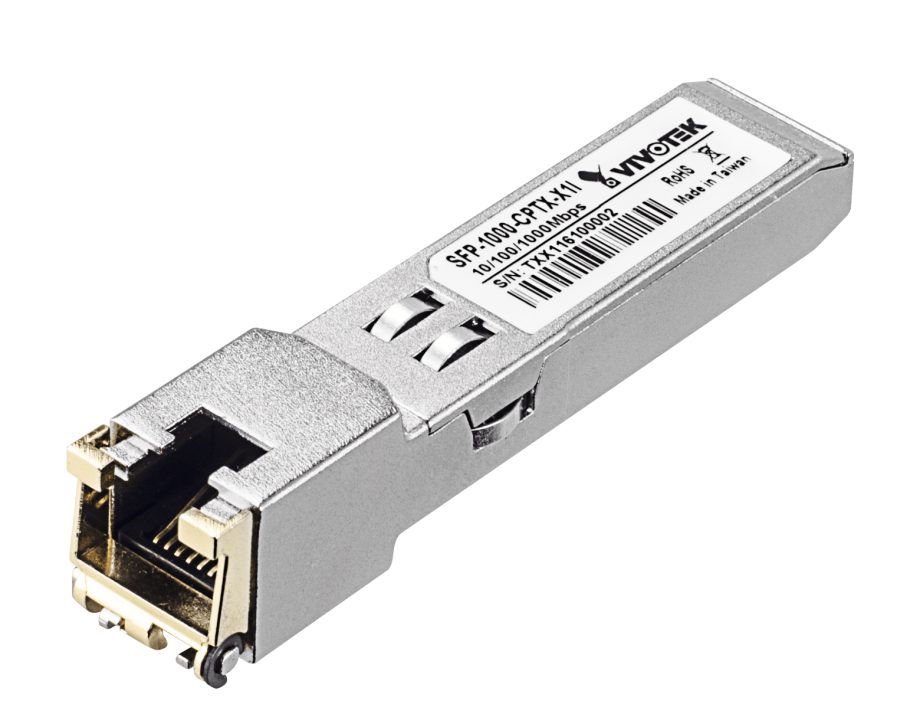 Vivotek SFP-1000-CPTX-X1I Industrial Gigabit SFP to RJ45 Module