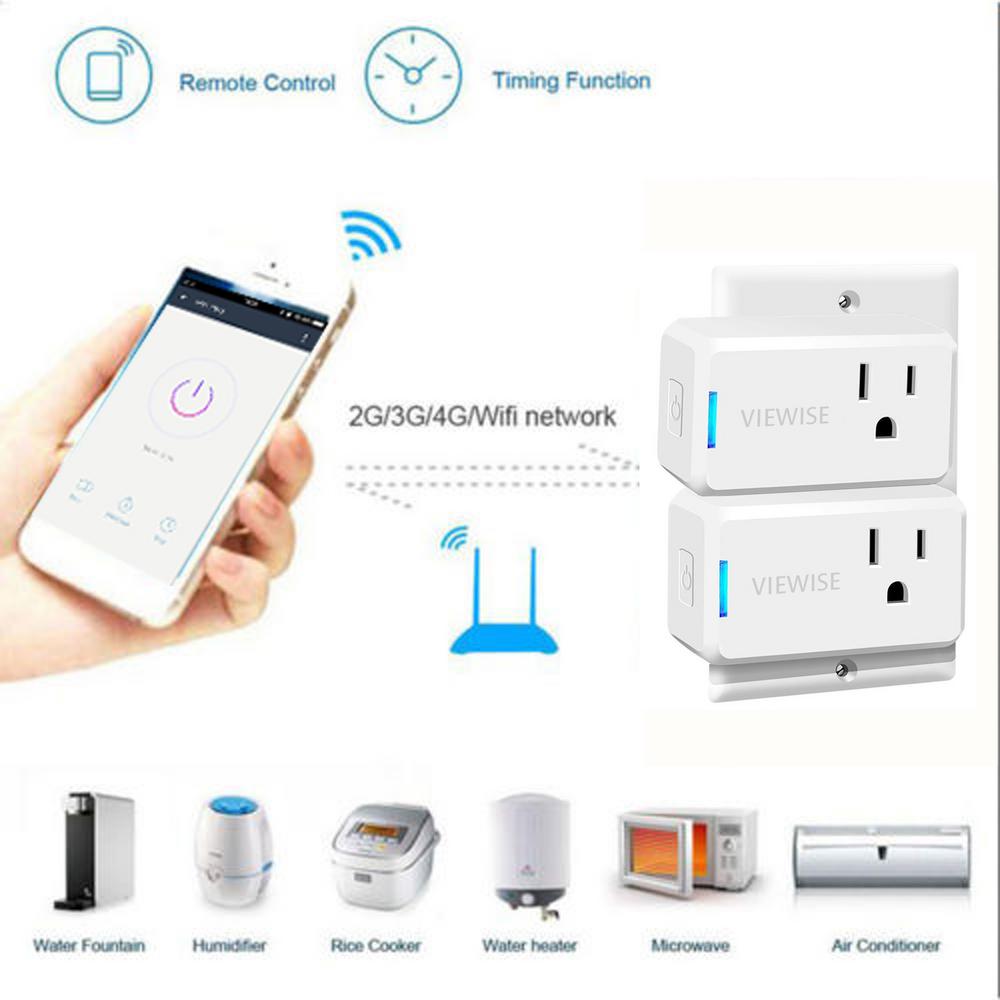 Viewise SH-WPM11 Wi-Fi Mini Smart Plug Works with Alexa for