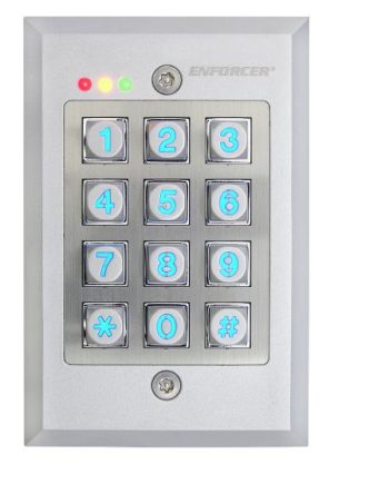 Seco-Larm SK-1123-FDQ Vandal Resistant Flush-Mount Access Control Keypad