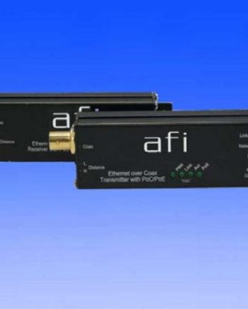 American Fibertek SLCR-1-PoE Micro 1 Port Ethernet over Coax (EoC) Receiver with PoE and PoC