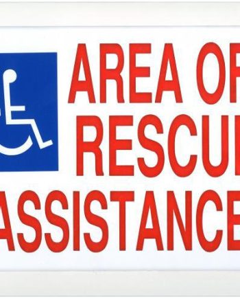 Alpha SN-B42D Rescue Assistance Sign, Electric Double Sided