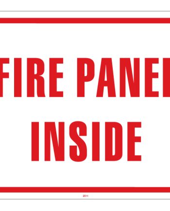 Maxwell SN-FIRE Fire Panel Sign – 11 x 8.5 – Red & White