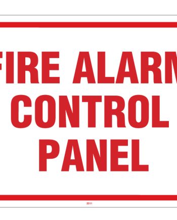 Maxwell SN-FIRE2 Fire Panel Sign – 11 x 8.5 – Red & White