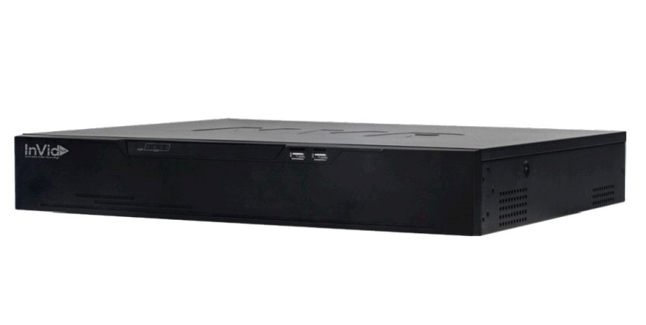 InVid SN1A-32X16TF-2TB 32 Channel NVR with 16 Plug and Play Ports, Body Temperature Detection & Facial Recognition, 2TB