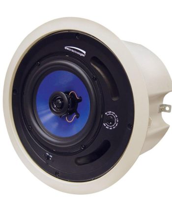 Speco SP5MAT 5.25″ 70/25V Commercial ABS Plastic Back Can Speakers, White