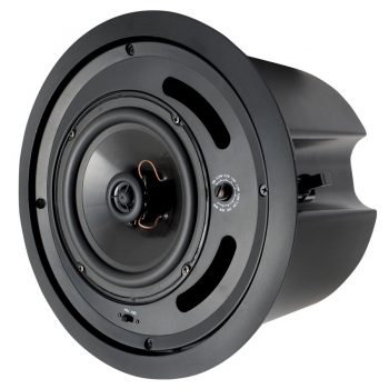 Speco SP5MATB 5.25″ 70/25V Commercial ABS Plastic Back Can Speakers, Black