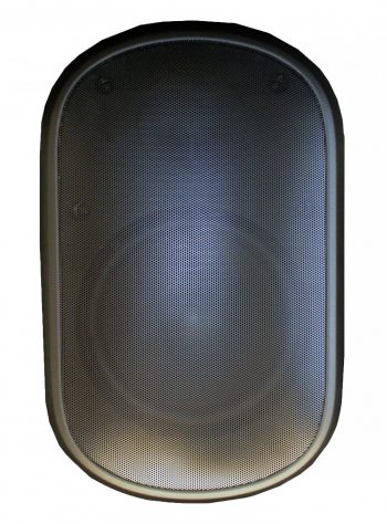 Speco SPCE8OTB 8″ Indoor/Outdoor Wall-Mount Speaker with Transformer, Black