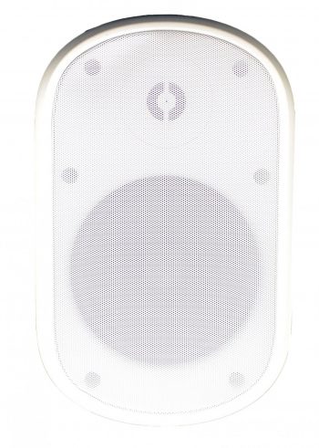 Speco SPCE8OTW 8″ Indoor/Outdoor Wall-Mount Speaker with Transformer, White