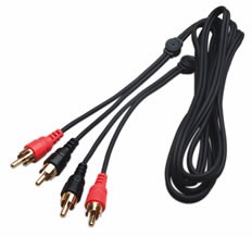 Bogen SRCA6 Stereo RCA to RCA Cable, 6′