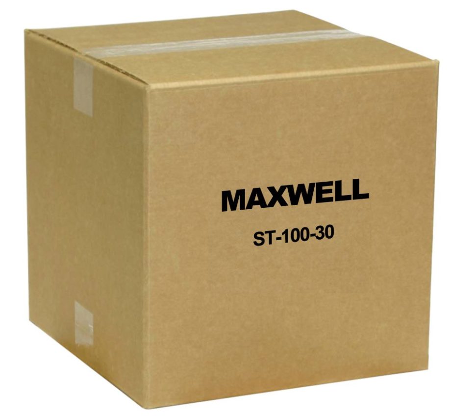 Maxwell ST-100-30 U-Channel Aluminum Stake with Angle Cut Bottom, Black, 100 Pack