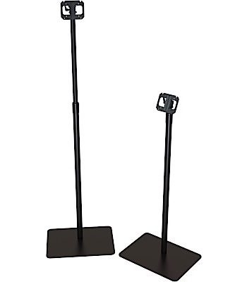 Crimson SV100 Small Monitor Floor Stand with Adjustable Height, Black