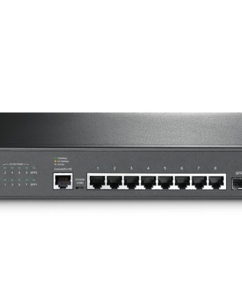 TP-Link T2500G-10TS JetStream 8-Port Gigabit L2 Managed Switch with 2 SFP Slots