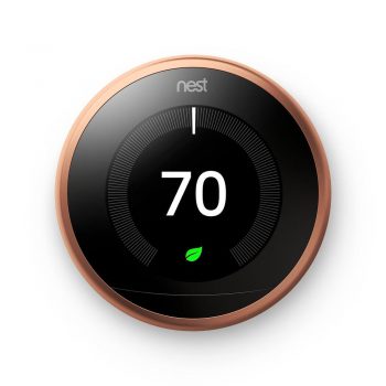 Google Nest T3021US Learning Thermostat 3rd Generation, Copper