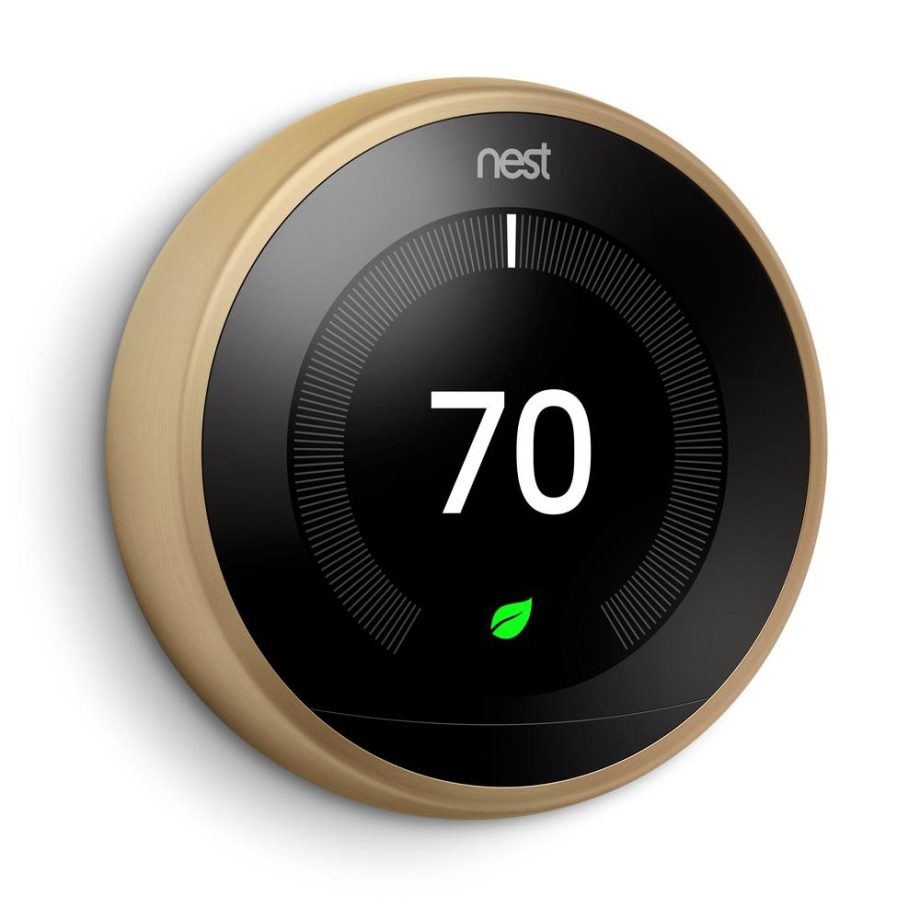 Google Nest T3032US Learning Thermostat 3rd Generation in Brass