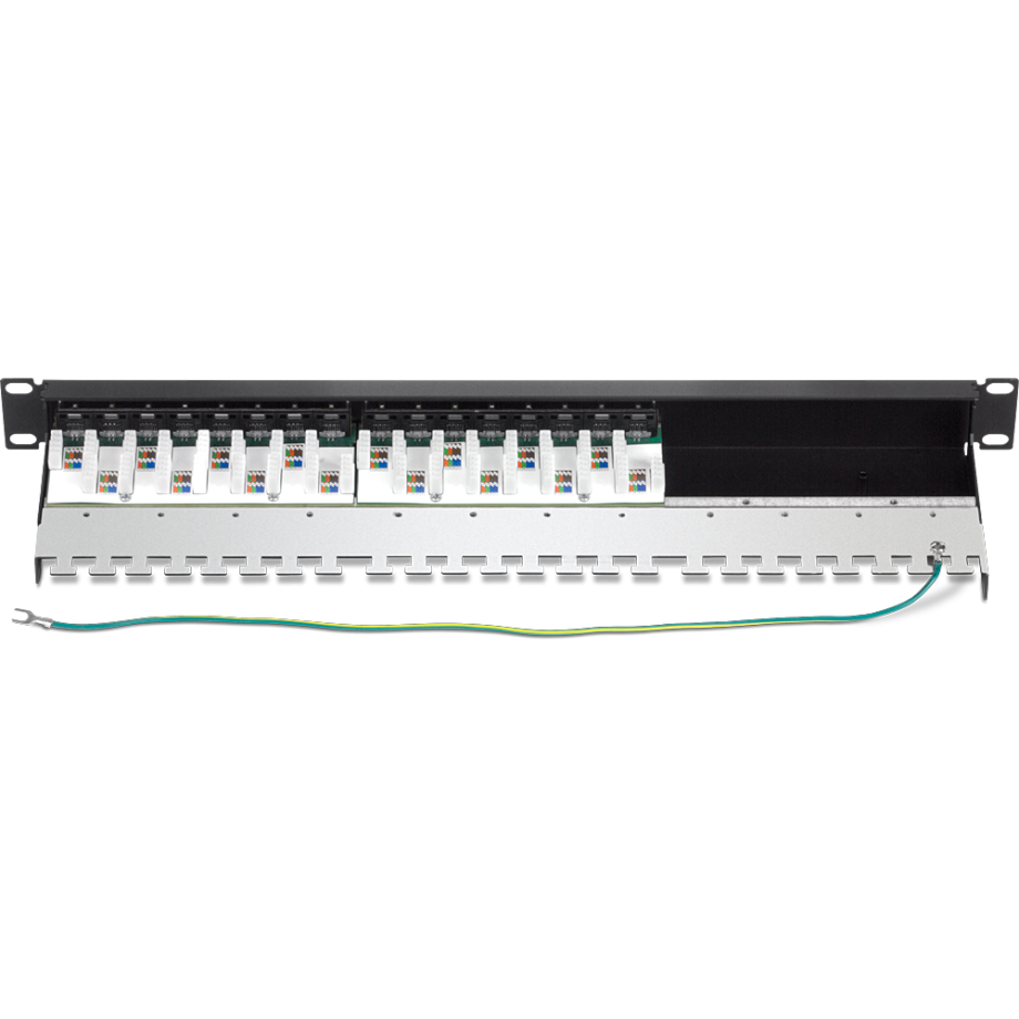 TRENDnet TC-P16C6AS 16-Port Cat6A Shielded 1U Patch Panel