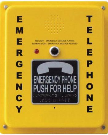 Alpha TCBEMY Landline Emergency Telephone Call Box, Yellow