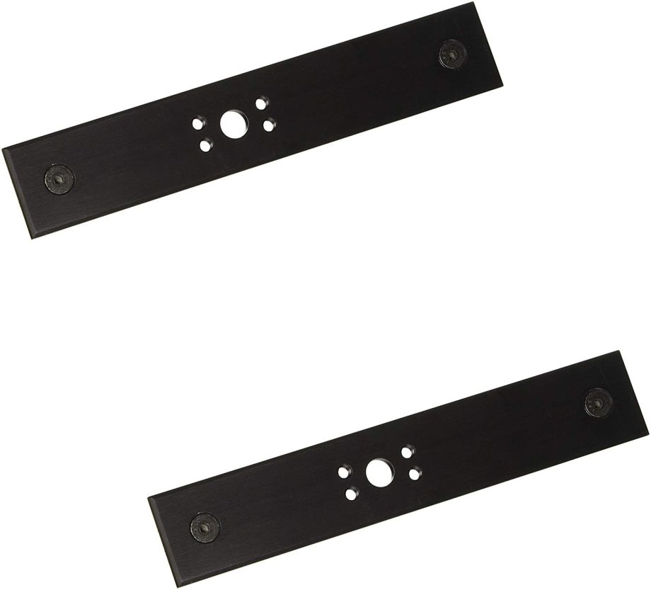 Securitron TCP-BK Touch Bar Cover Plates, Set of 2, Black Anodized