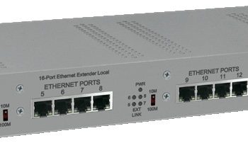 Samsung TEC-F16 16 Channel Ethernet over Coax Extender With Pass-Through PoE