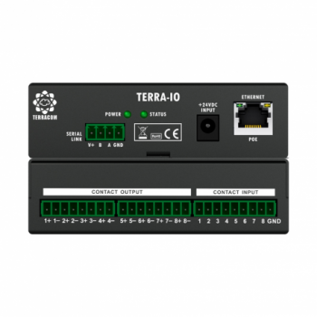 Bogen TERRA-8IO 8 Control Contacts Input and 8 Relay Output Interface