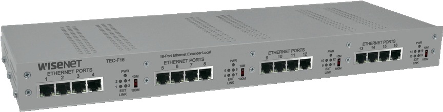 Samsung TEU-F16 16 Channel Ethernet over UTP Extender With Pass-Through PoE