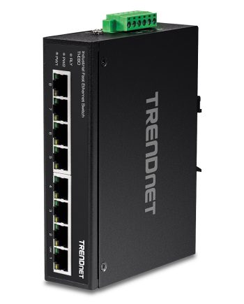 TRENDnet TI-E80 8-Port Industrial Fast Ethernet DIN-Rail Switch