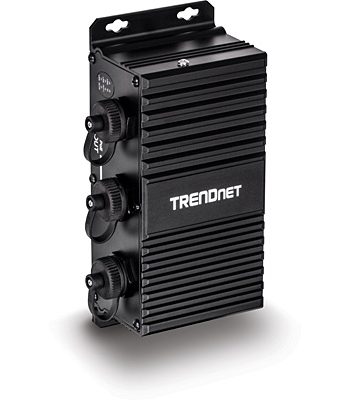 TRENDnet TI-EU120 2-Port Industrial Outdoor Gigabit UPoE Extender
