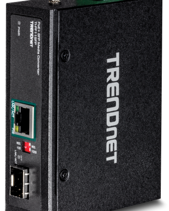 TRENDnet TI-PF11SFP Hardened Industrial SFP to Gigabit PoE+ Media Converter