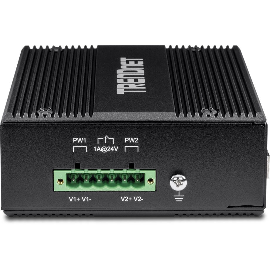 TRENDnet TI-PG80B 8-Port Industrial Gigabit PoE+ DIN-Rail Switch (24 – 56V)