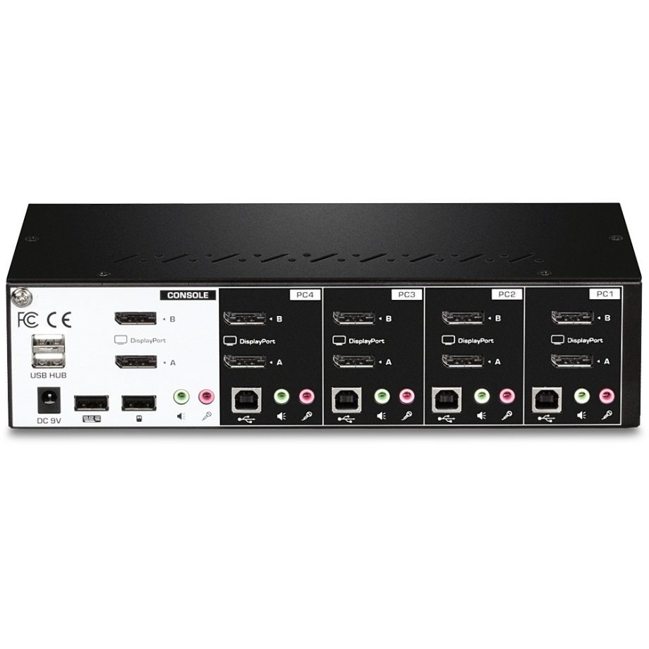 TRENDnet TK-440DP 4 Port Dual Monitor Display Port KVM Switch