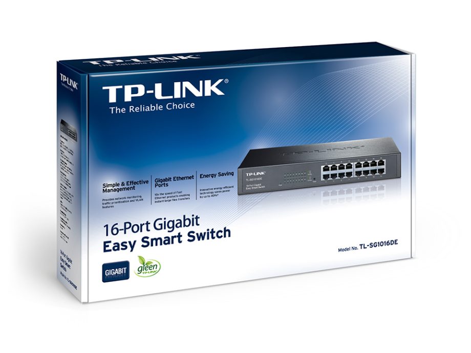 TP-Link TL-SG1016DE 16 Port Gigabit Easy Smart Unmanaged Switch