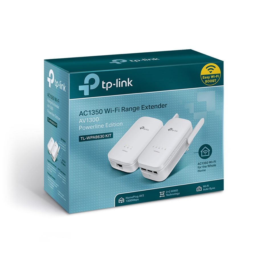 TP-Link TL-WPA8630-KIT AV1300 Gigabit Powerline AC Wi-Fi Kit